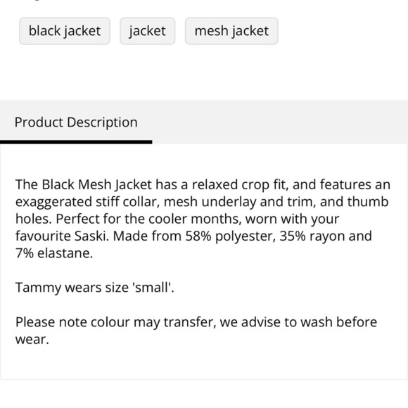 Saski Collection | Crop Mesh Pullover - Picture 3 of 11